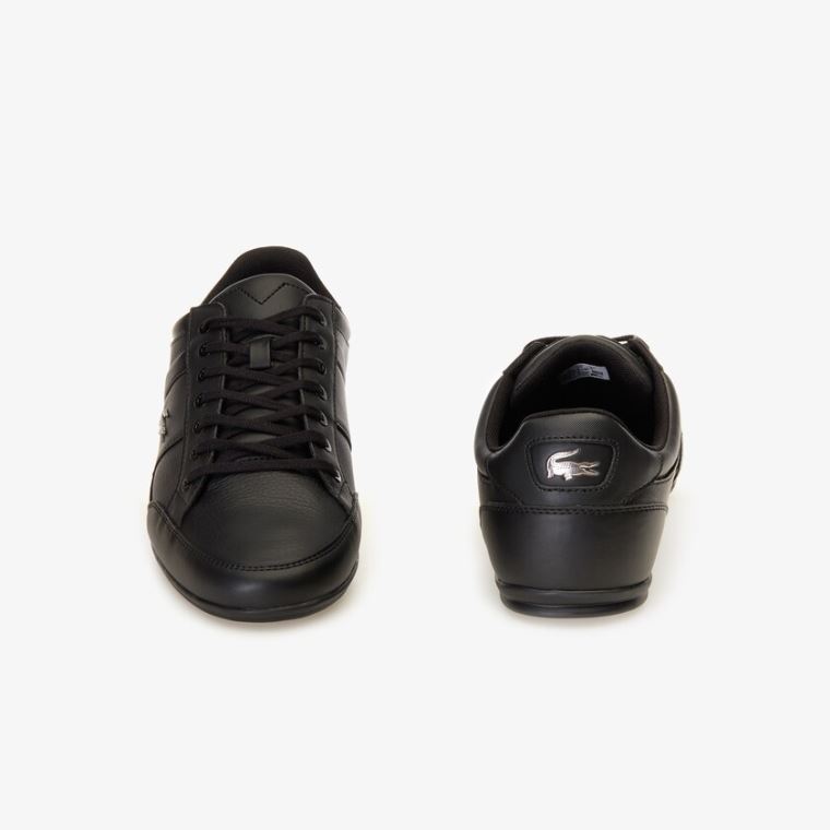 Lacoste Chaymon Nappa Lær Sneakers Svarte | r0ZUAPrr