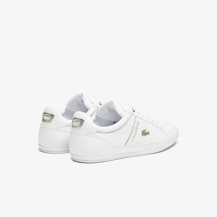 Lacoste Chaymon Syntetisk and Lær Sneakers Hvite | H1Fxxck6