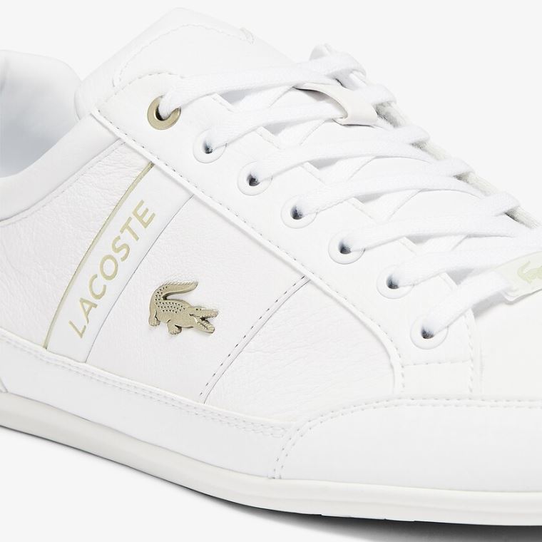 Lacoste Chaymon Syntetisk and Lær Sneakers Hvite | H1Fxxck6