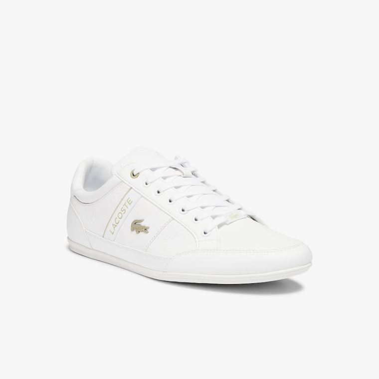 Lacoste Chaymon Syntetisk and Lær Sneakers Hvite | H1Fxxck6