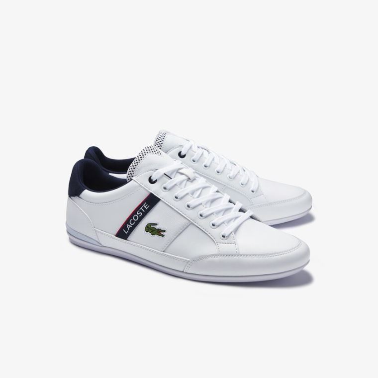 Lacoste Chaymon Tekstil and Syntetisk Sneakers Hvite Beige | B3Xq4Knu