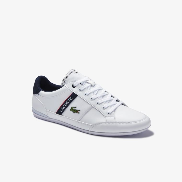 Lacoste Chaymon Tekstil and Syntetisk Sneakers Hvite Beige | B3Xq4Knu