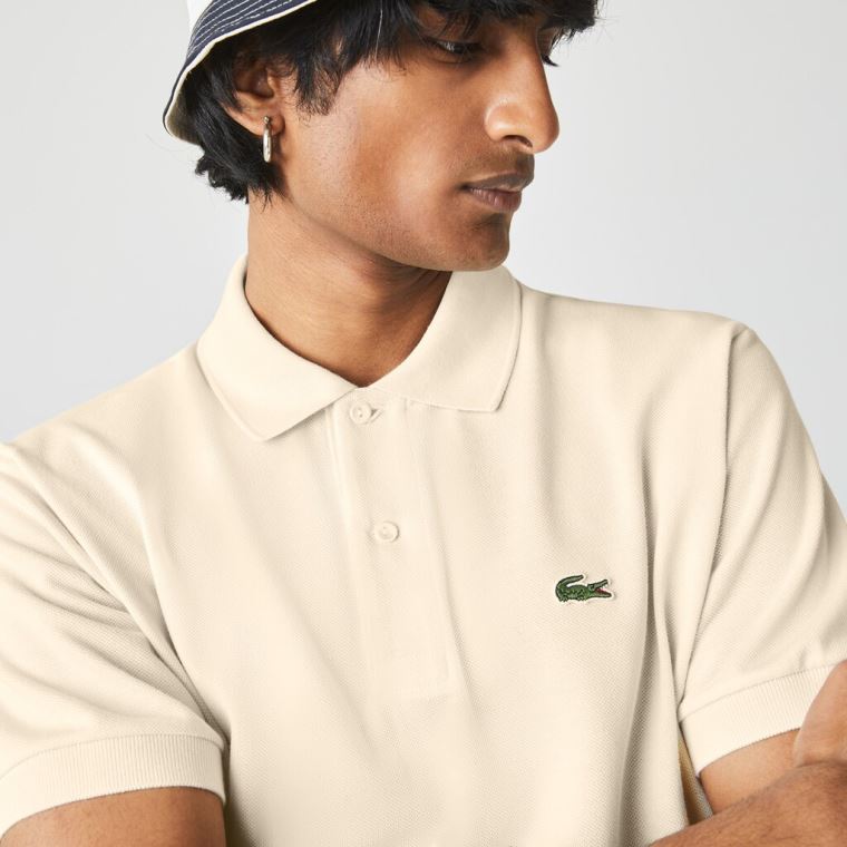 Lacoste Classic Fit L.12.12 Polo Shirt Beige | AoBj8XcM