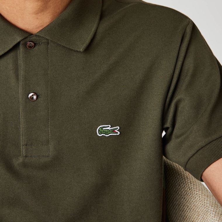 Lacoste Classic Fit L.12.12 Polo Shirt Khaki Grønn | obZe1BCR