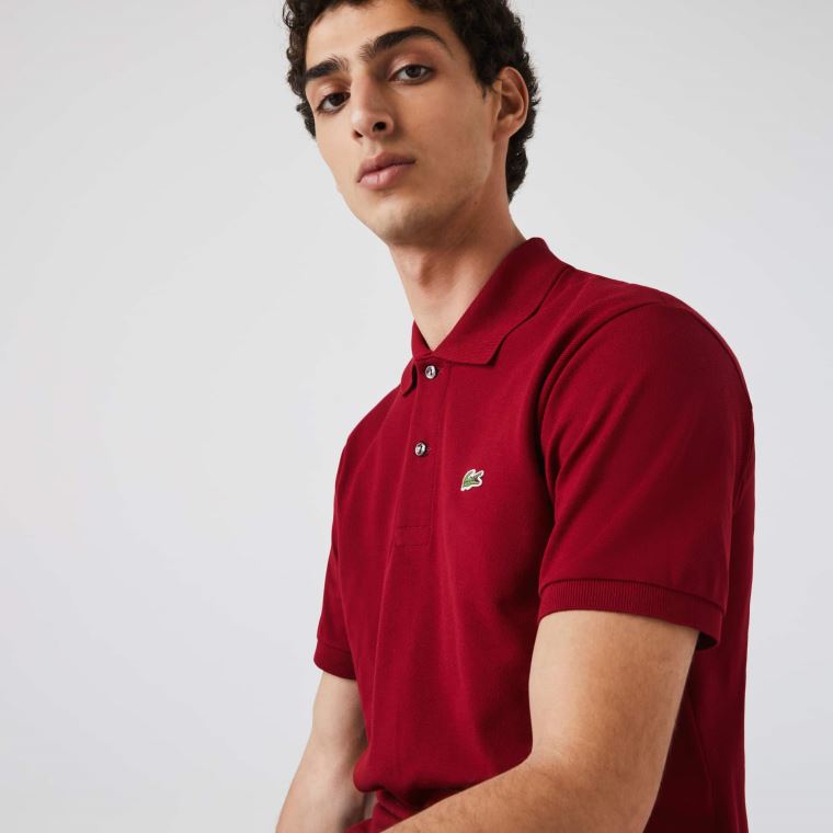 Lacoste Classic Fit L.12.12 Polo Shirt Mørke Rød | MuilbdCN