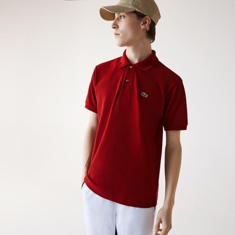 Lacoste Classic Fit L.12.12 Polo Shirt Mørke Rød | Skiwk0Dz