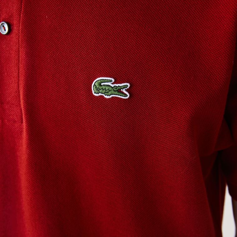 Lacoste Classic Fit L.12.12 Polo Shirt Mørke Rød | Skiwk0Dz