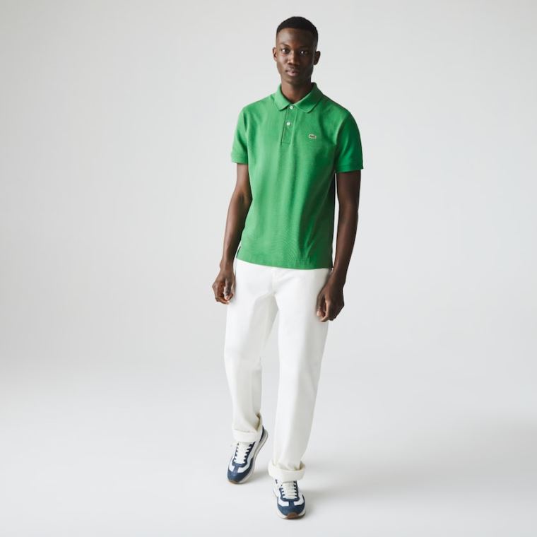 Lacoste Classic Fit Organic Bomull Piqué Polo Grønn | QIpKvvYj