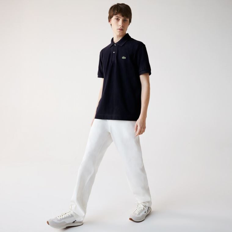 Lacoste Classic Fit Organic Bomull Piqué Polo Marineblå Blå | teCb7Dfa