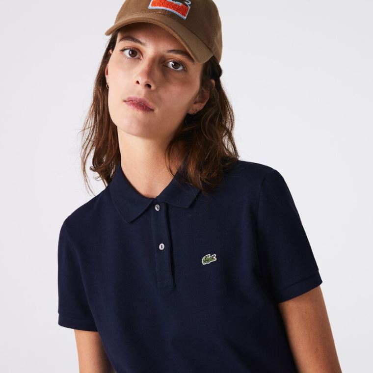 Lacoste Classic Fit Soft Bomull Petit Piqué Polo Marineblå Blå | 3MM2OdLt