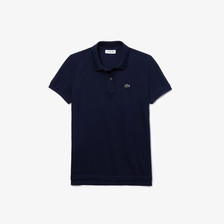 Lacoste Classic Fit Soft Bomull Petit Piqué Polo Marineblå Blå | 3MM2OdLt