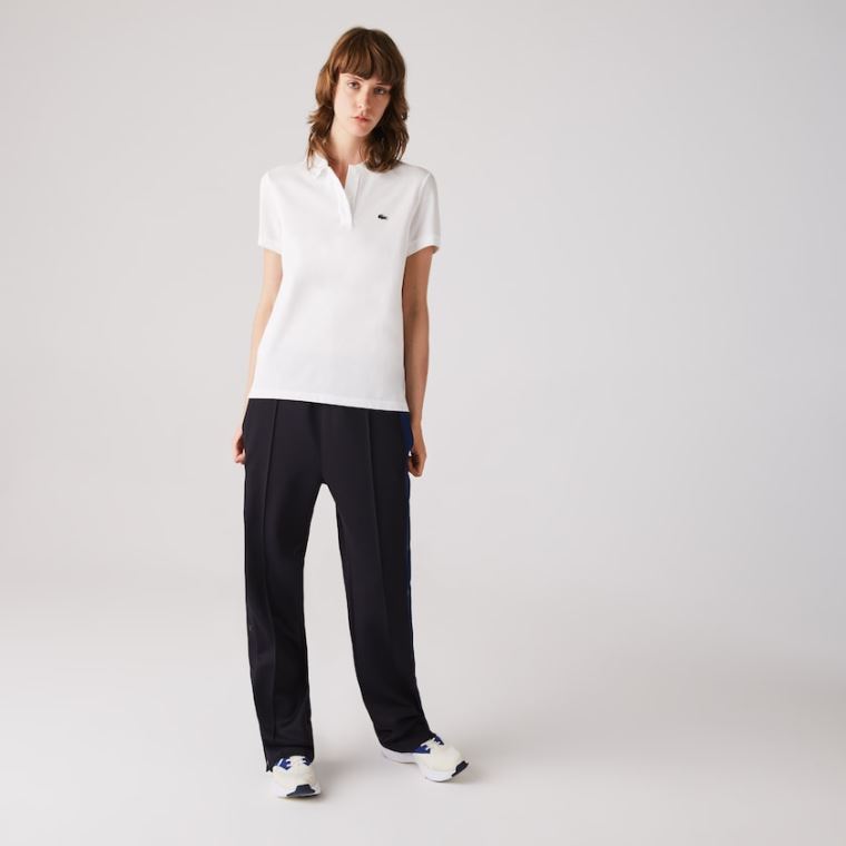 Lacoste Classic Fit Soft Bomull Petit Piqué Polo Hvite | FEZUJi6z