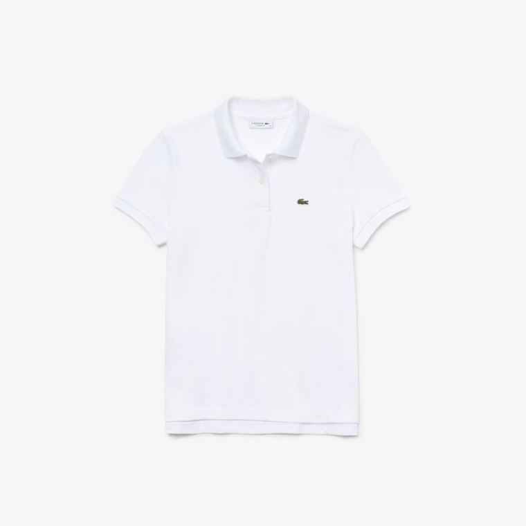 Lacoste Classic Fit Soft Bomull Petit Piqué Polo Hvite | FEZUJi6z