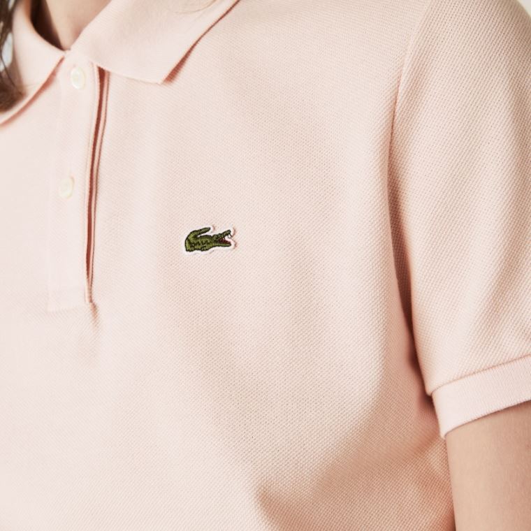 Lacoste Classic Fit Soft Bomull Petit Piqué Polo Lyse Rosa | UmIjU8to