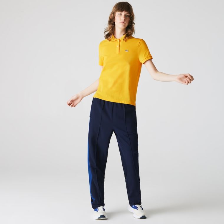 Lacoste Classic Fit Soft Bomull Petit Piqué Polo Gul | qtcltF9g