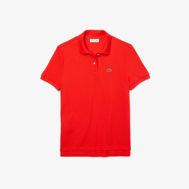 Lacoste Classic Fit Soft Bomull Petit Piqué Polo Rød | rBKPyOIq