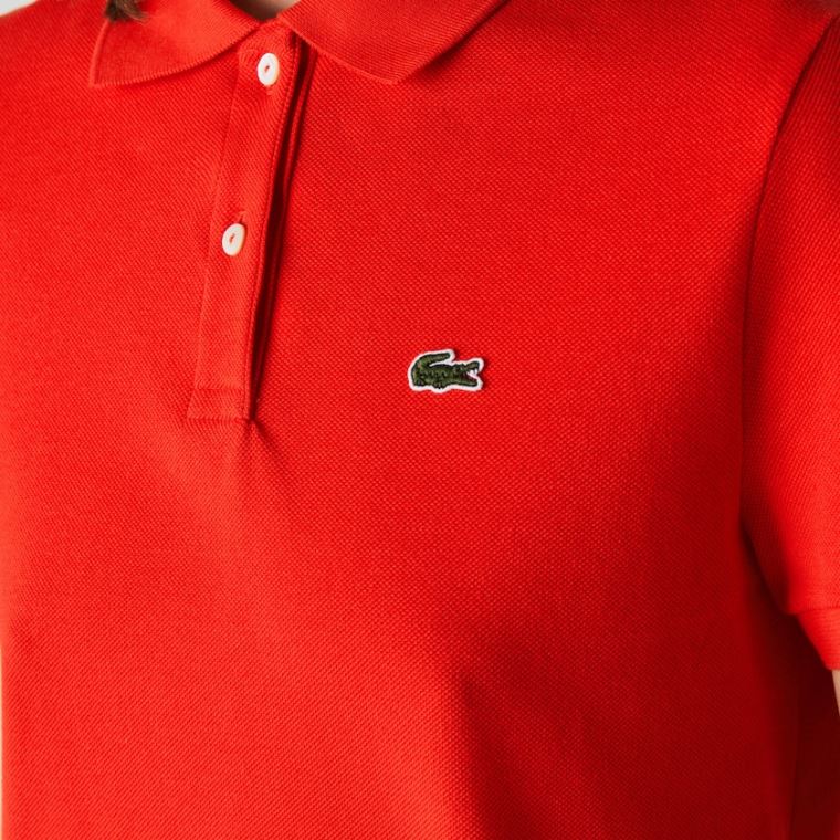 Lacoste Classic Fit Soft Bomull Petit Piqué Polo Rød | rBKPyOIq