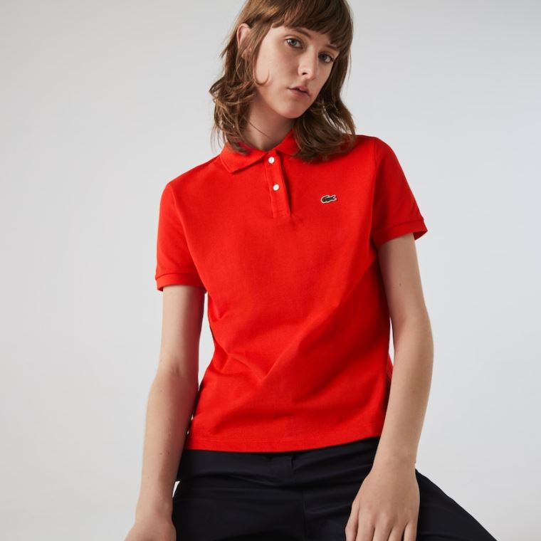 Lacoste Classic Fit Soft Bomull Petit Piqué Polo Rød | rBKPyOIq