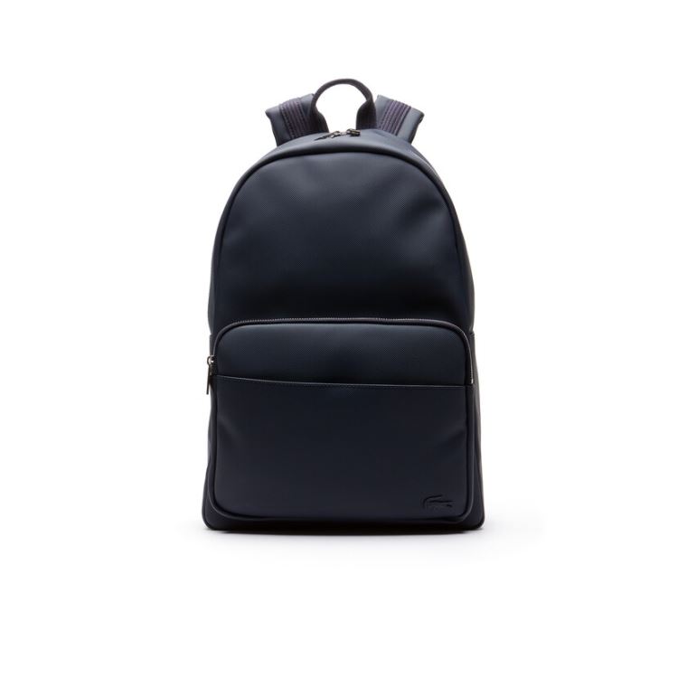 Lacoste Classic Petit Piqué Backpack Marineblå | hC830FNZ