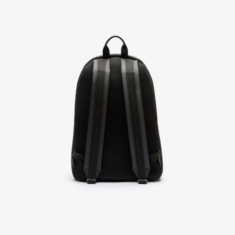 Lacoste Classic Petit Piqué Backpack Svarte | nb2JgxV5