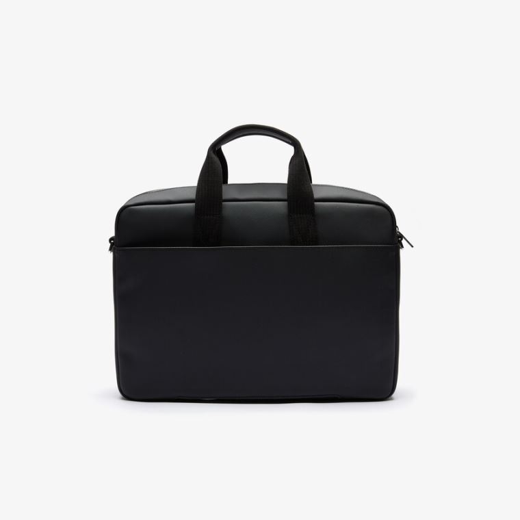 Lacoste Classic Petit Piqué Computer Bag Svarte | Zs2q5Ks5