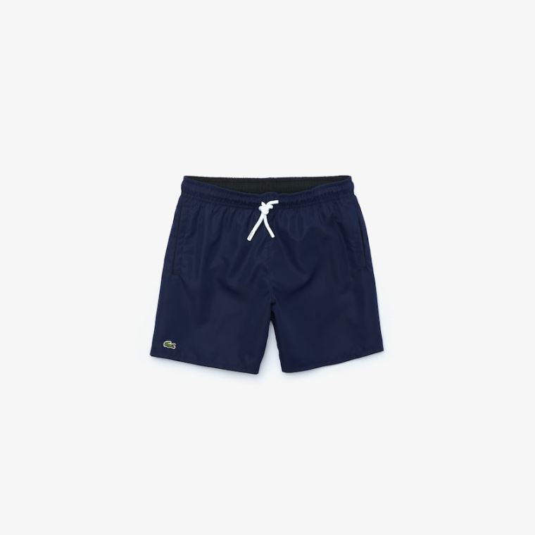 Lacoste Classic Swim Trunks Marineblå Blå Svarte | escsk3ap