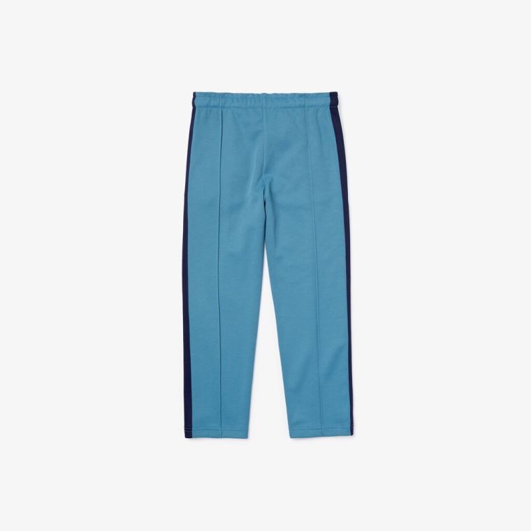 Lacoste Contrast Bands Lette Jogging Pants Blå Marineblå Blå Hvite | RSsHLt8e