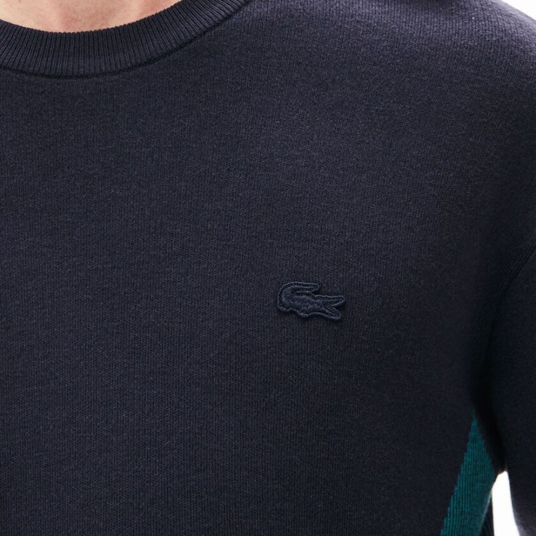 Lacoste Contrast Effects Knit Genser Marineblå Blå | 5HbXOQyu