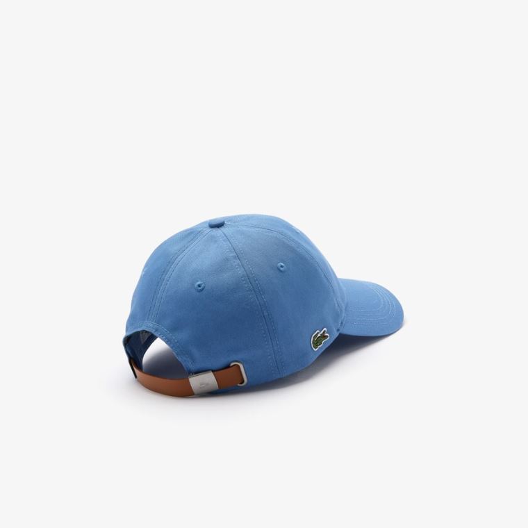 Lacoste Contrast Reima Bomull Cap Blå | GzOjy82p