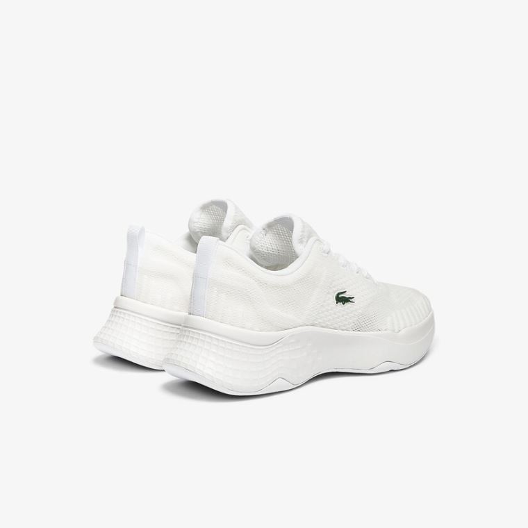 Lacoste Court-Drive Fly Tekstil Sneakers Hvite | DBdt0WDU