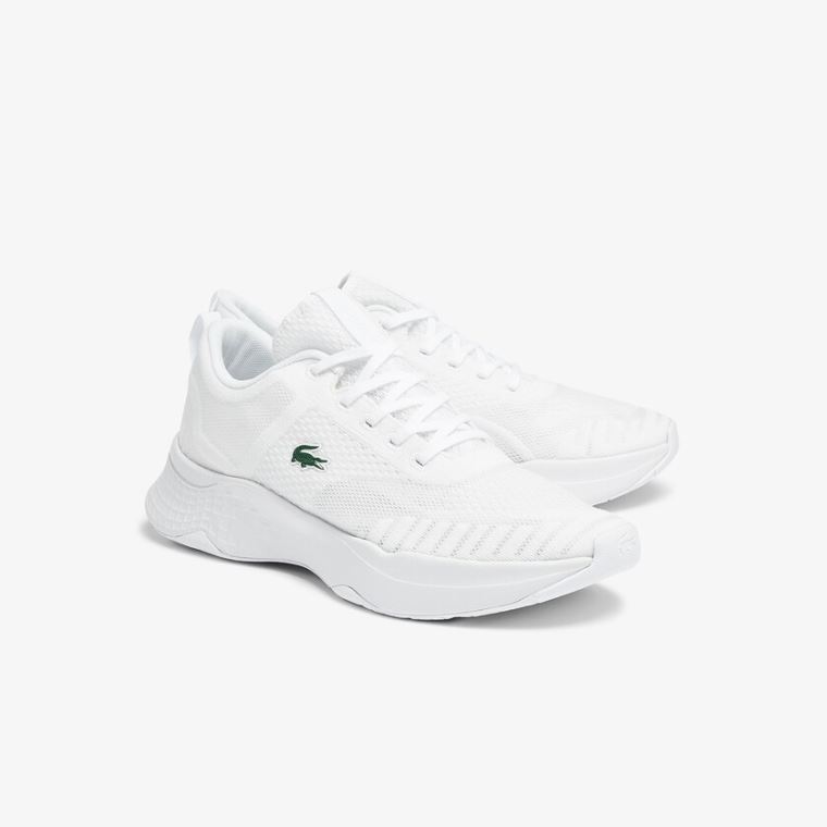 Lacoste Court-Drive Fly Tekstil Sneakers Hvite | Haoa6f9v