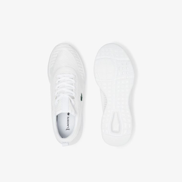 Lacoste Court-Drive Fly Tekstil Sneakers Hvite | Haoa6f9v