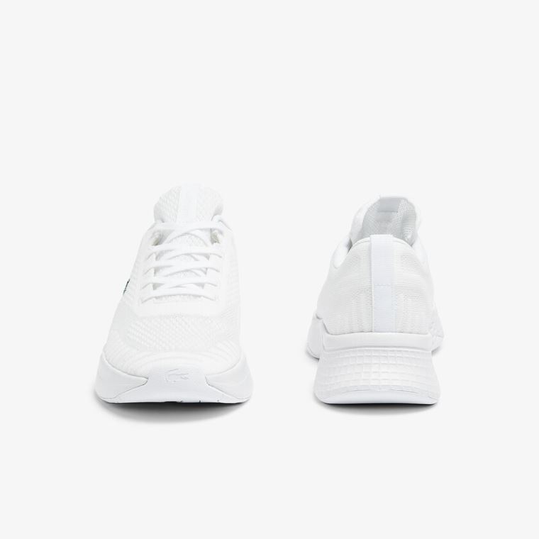 Lacoste Court-Drive Fly Tekstil Sneakers Hvite | Haoa6f9v