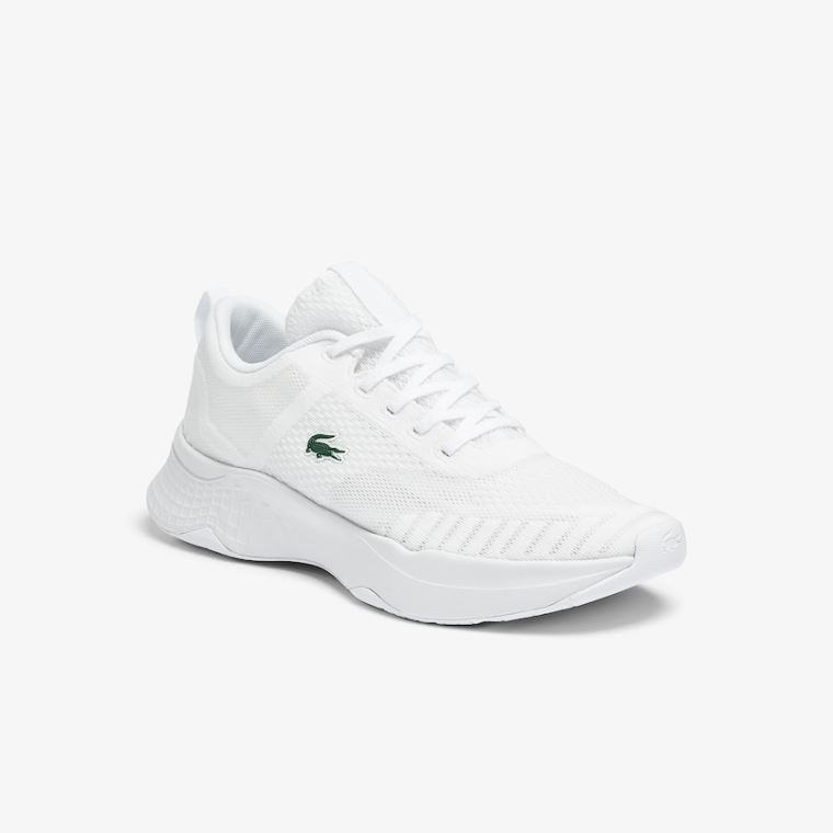 Lacoste Court-Drive Fly Tekstil Sneakers Hvite | Haoa6f9v