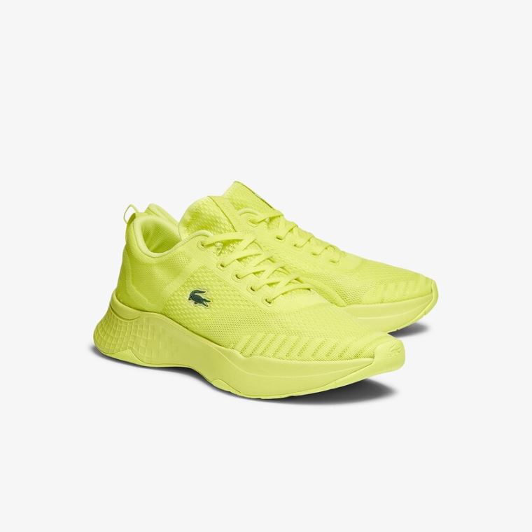 Lacoste Court-Drive Fly Tekstil Sneakers Lyse Gul Lyse Gul | SVXfukRp