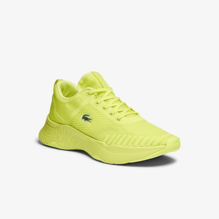 Lacoste Court-Drive Fly Tekstil Sneakers Lyse Gul Lyse Gul | SVXfukRp