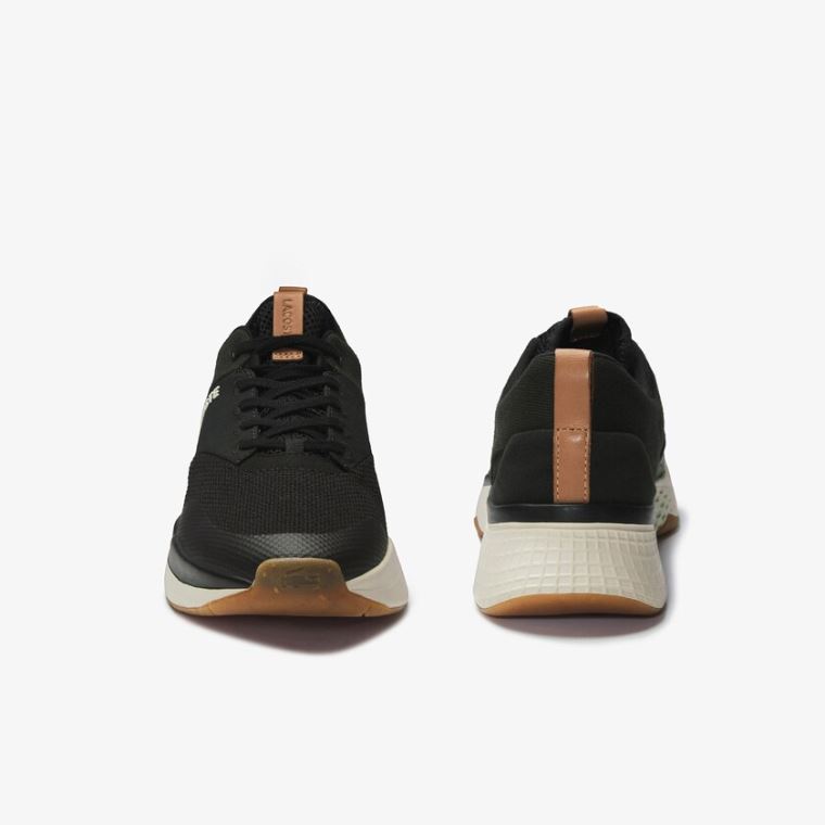 Lacoste Court-Drive Plus Colourblock Tekstil Sneakers Svarte Hvite | cqDkSSwY