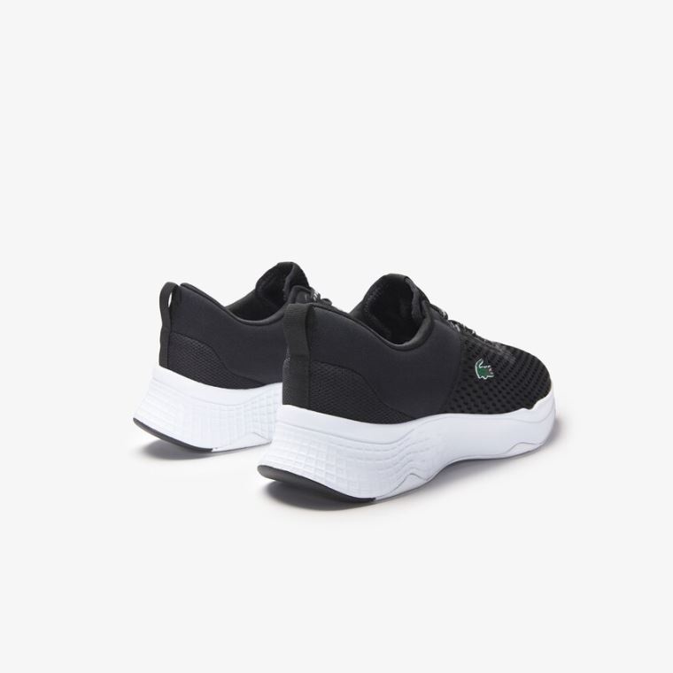 Lacoste Court-Drive Tekstil Sneakers Svarte Hvite | dM9bNixf