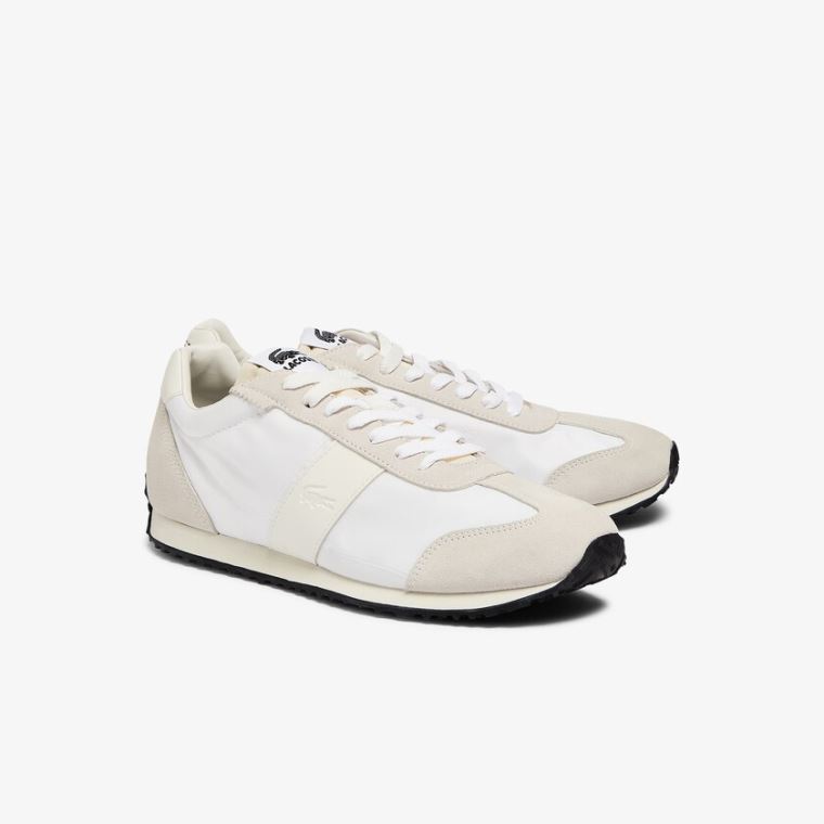 Lacoste Court Pace Tekstil Sneakers Beige | Z1NVk4no