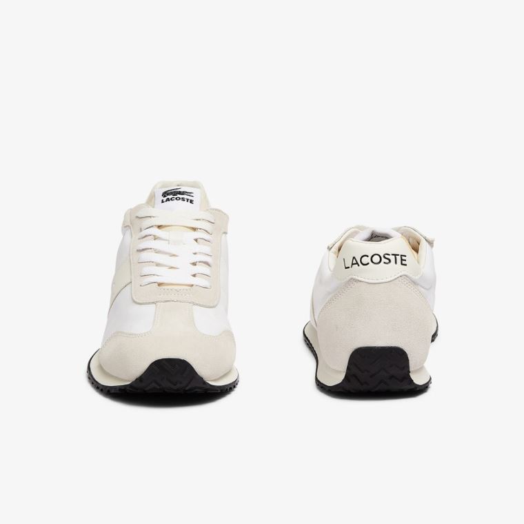 Lacoste Court Pace Tekstil Sneakers Beige | Z1NVk4no