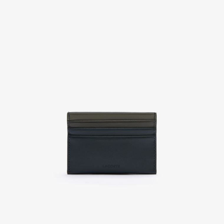 Lacoste Fitzgerald Gradated Lær Card Holder Mørke Grønn | cwC3KoWI