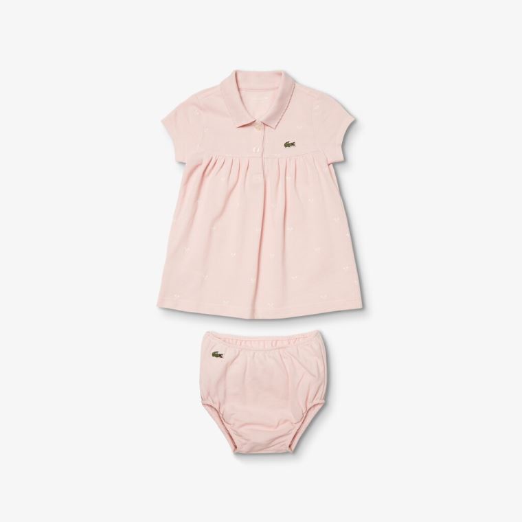 Lacoste Four-Piece Layette Set Lyse Rosa | ZLf0aVWb