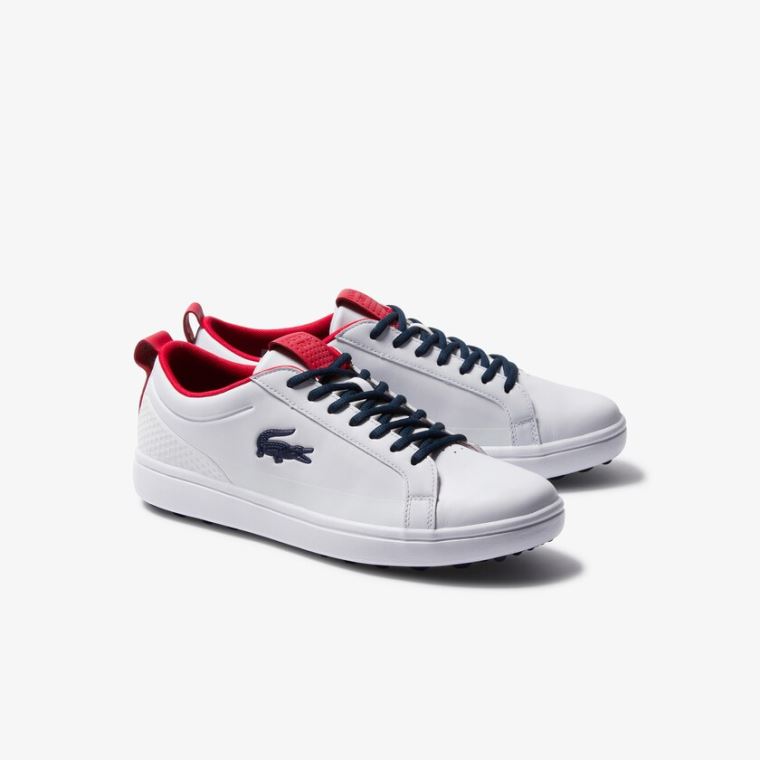 Lacoste G Elite Syntetisk Golf Shoes Hvite Beige | f4nTIi4b