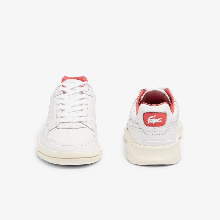 Lacoste Game Advance Luxe Lær Sneakers Hvite Beige | MBMDoNDG