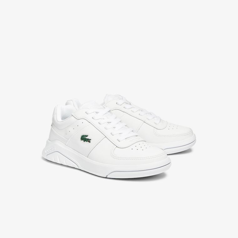 Lacoste Game Advance Lær and Syntetisk Sneakers Hvite | dCJbfQmn