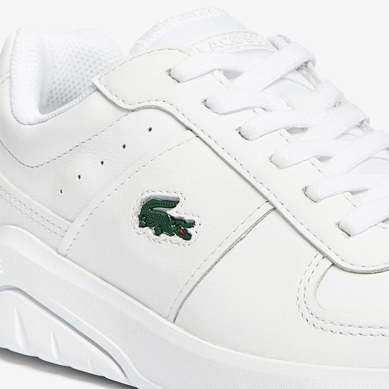 Lacoste Game Advance Lær and Syntetisk Sneakers Hvite | dCJbfQmn