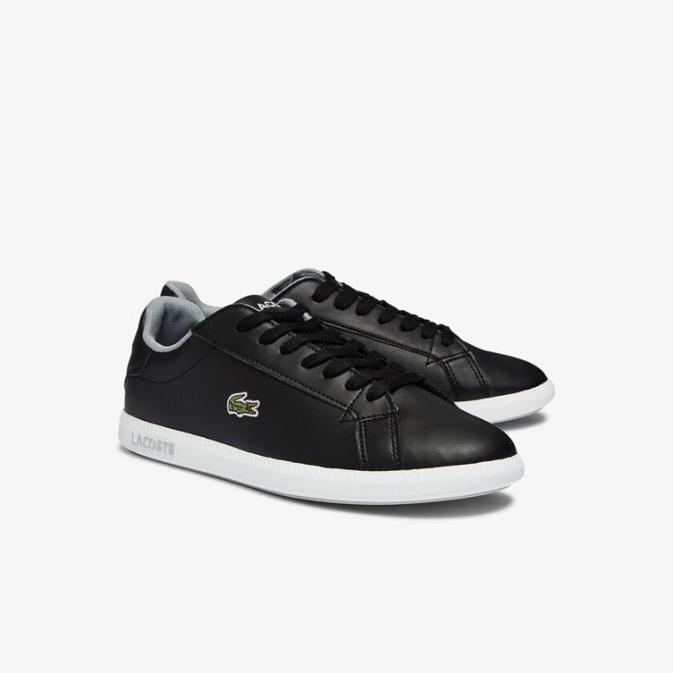 Lacoste Graduate Syntetisk Sneakers Svarte | su5BsBeP