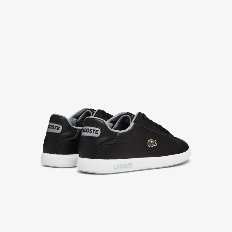 Lacoste Graduate Syntetisk Sneakers Svarte | su5BsBeP