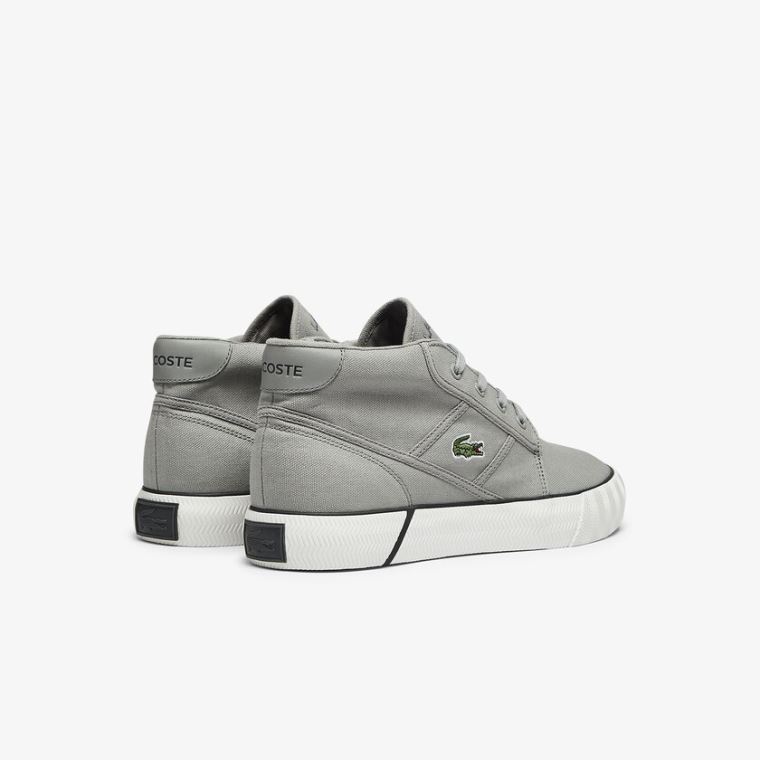 Lacoste Gripshot Canvas and Lær Chukkas Grå Mørke Grå | PD7cJ6fH