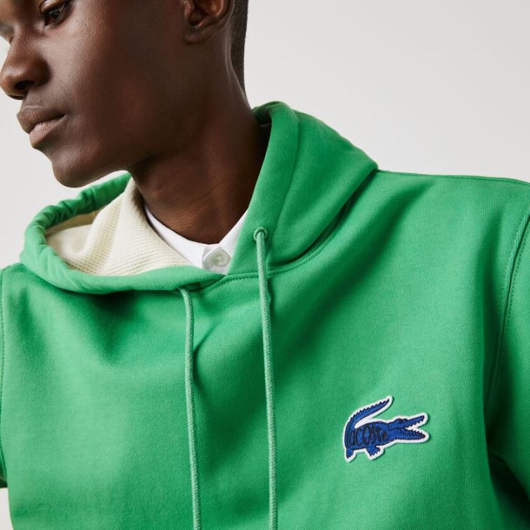 Lacoste Hette Badge Sweatshirt Grønn | BfJqVnLN